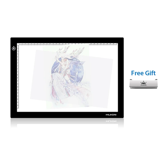 HUION L4S LED Light Pad Drawing Board 17.7 Inches Ultra-Thin Adjustable Eyesight-Protected Tracing Light Box for Artists Sketch 1