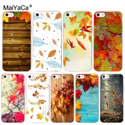 MaiYaCa Осенний листопад клены Новый разноцветный Роскошный чехол для телефона для Apple iPhone 8 7 6 6 S Plus X 5 5S SE 5C 4 4S крышка