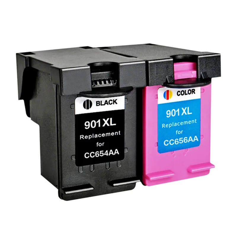 2x Remanufactured For HP901 901 901xl Ink Cartridges Officejet J4580 J4640 J4660 J4680 J4500