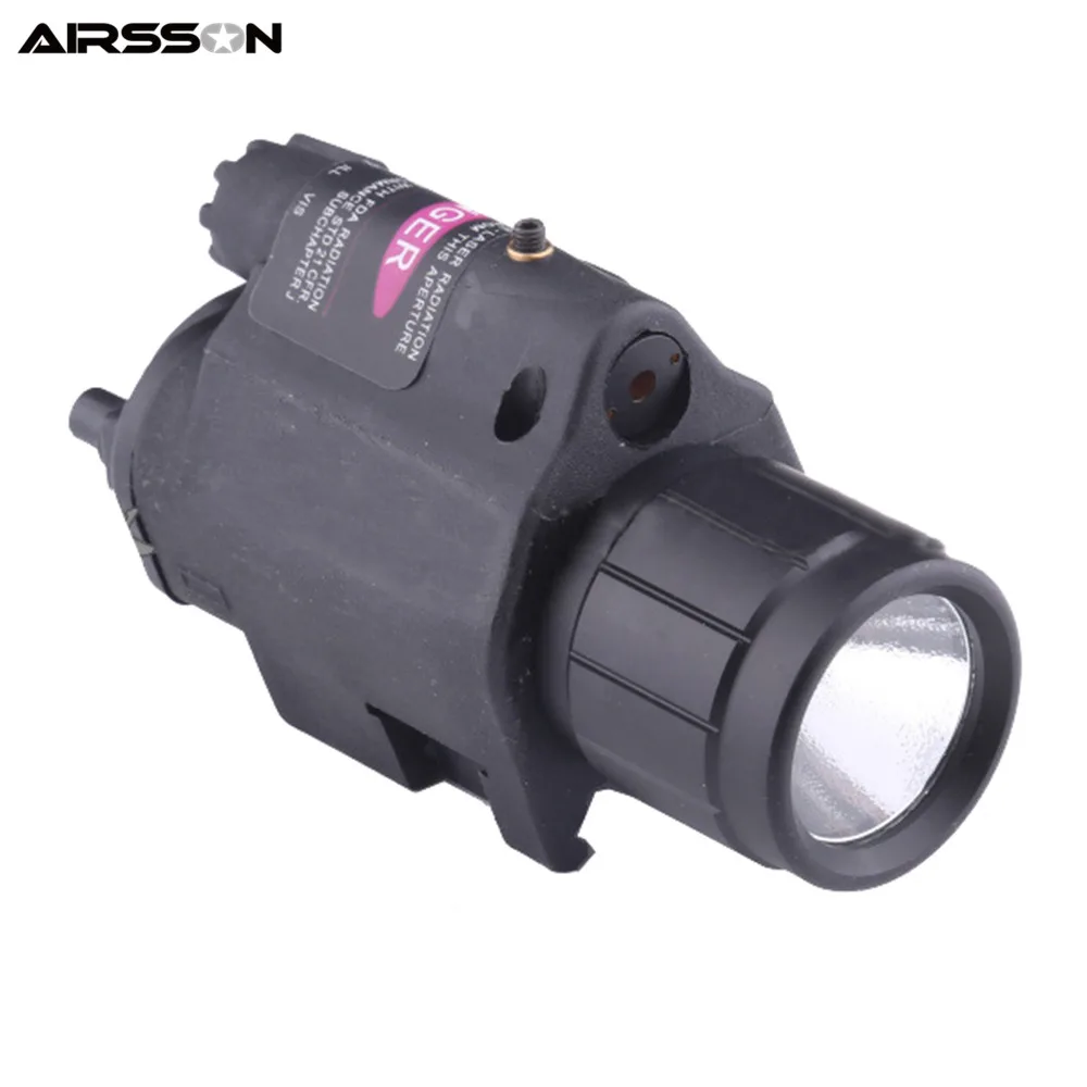 

Tactical Led Flashlight 3 Mode Red Dot Laser +LED Distance Meter Hunting Weapon light Led with Remote Switch Military for Pistol