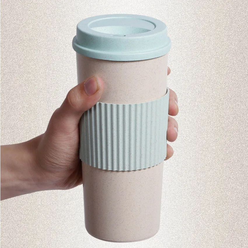 Несколько размеров анти-обжигающие кофейные чашки путешествия кофейная кружка с крышкой перемешать портативный Открытый путешествия BPA бесплатно молока чашки и кружки