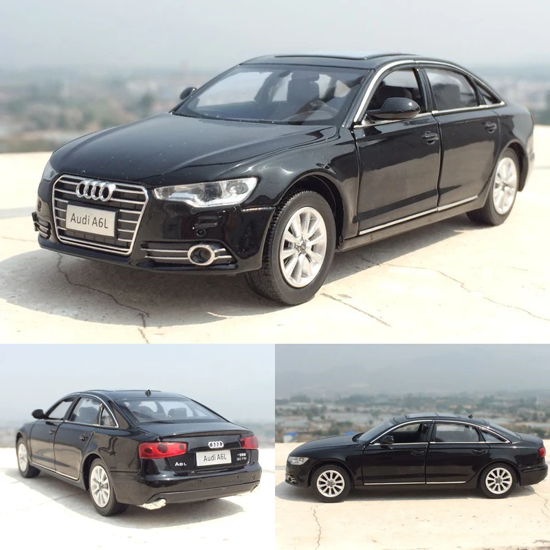 

1:32 Scale 2017 Audi A6L Diecast Metal Alloy Car Model China FAW Original Factory Car With Pull Back Kids Toys Collection