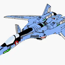 Robotech Макросс VF-19a самолет бумага ModelToy