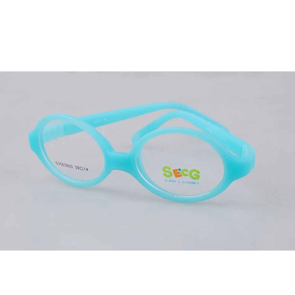 Secg мягкий гибкий круглый Сверхлегкий детский оптический оправа очки для детей унисекс мальчик девочка близорукость очки для дальнозоркости