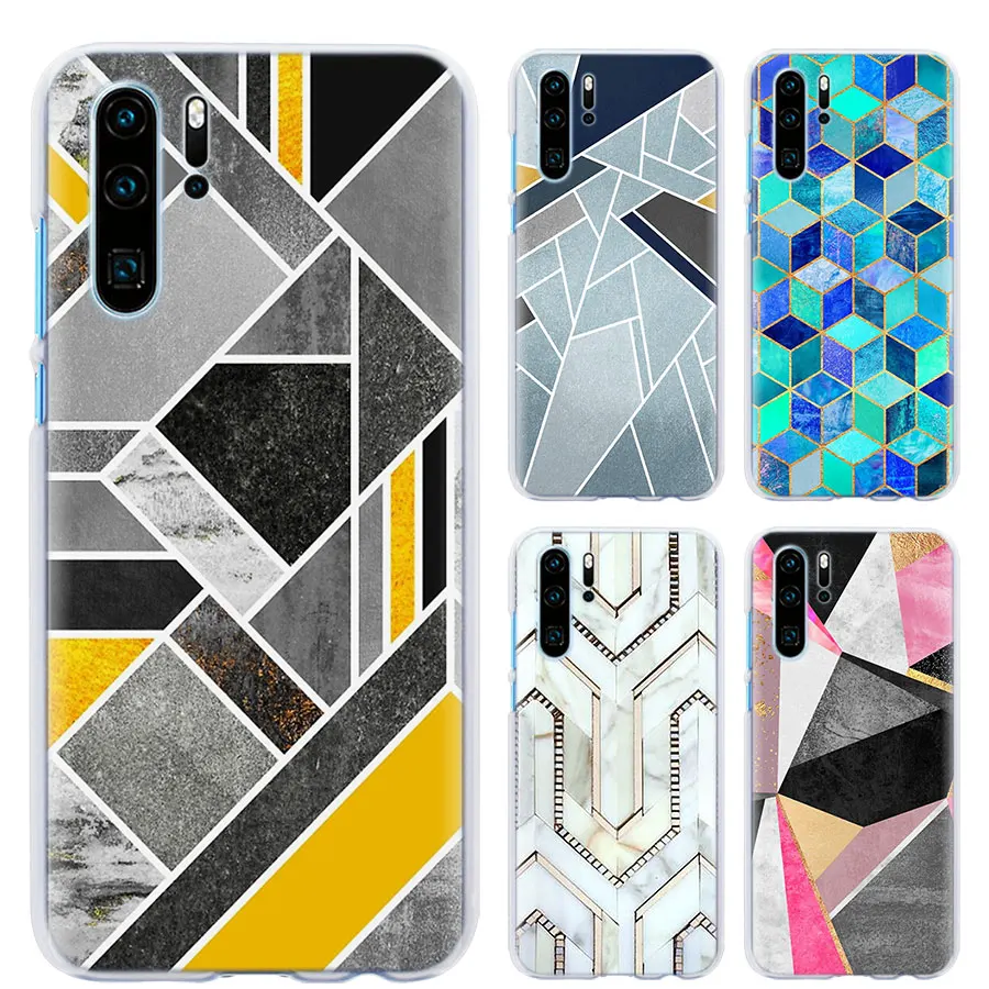 

Pink Gold Marble Stone phone Case for Huawei P30 P30 Pro P9 P10 P20 Lite P Smart Plus View 20 Hard PC Back case Coque