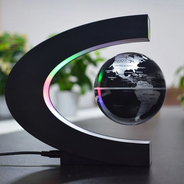 LED Drijvende globo terrestre Licht Verlichte Magnetische Levitatie ... LED Drijvende globo terrestre Licht Verlichte Magnetische Levitatie ...