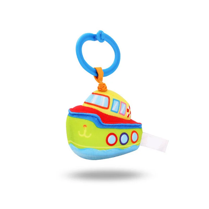 Мультяшная детская погремушка, игрушечный автомобиль, ракета, для новорожденных, для мальчиков и девочек, ручной Колокольчик, игрушки для детей 0-12 месяцев, детская коляска, кровать, игрушки, Speelgoed - Цвет: boat bed bell