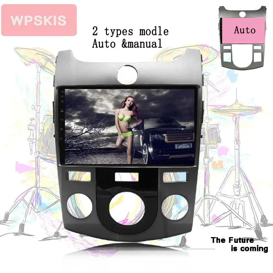 Top 9"Octa core android 9.0 car DVD multimedia for 2008-2012 KIA FORTE Cerato stereo autoradio car head units tape recorder Player 1