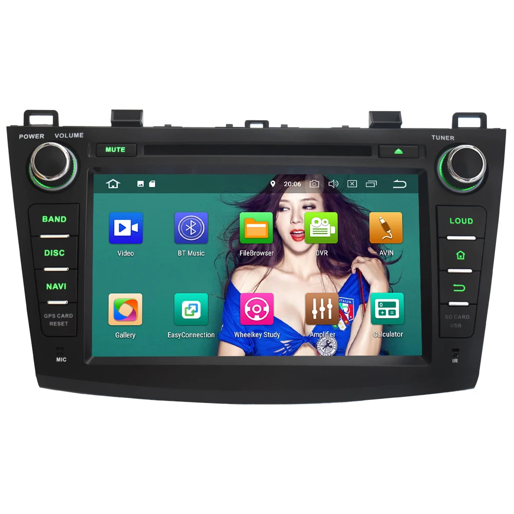 Excellent KLYDE 8" 4G Android 8.0 Octa Core PX5 4GB RAM 32GB ROM BT Car DVD Multimedia Player Radio For Mazda 3 Axela 2010 2011 2012 2013 1