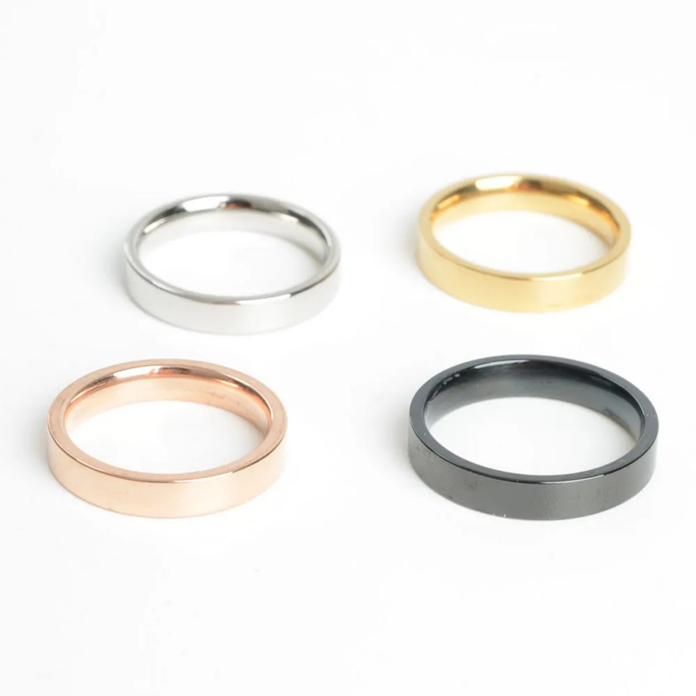 Женское кольцо из нержавеющей стали круглое 4 мм|stainless steel ring|rings for womenring |