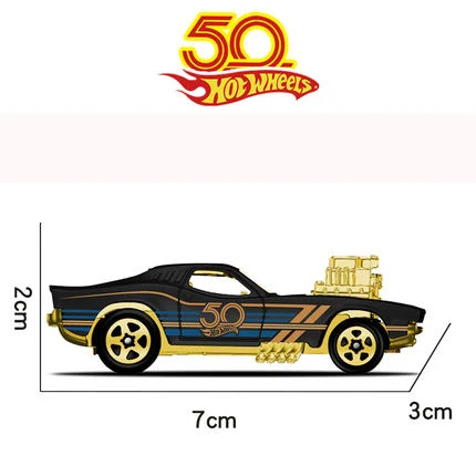 Hot Wheels автомобильный коллективный выпуск 50-летие Черное золото металл литье под давлением ограниченная Подарочная игрушка автомобиль для детей Juguete FRN33