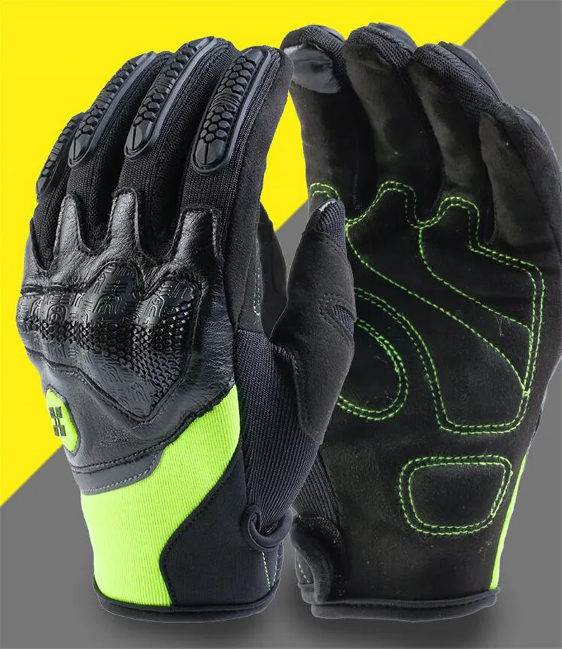Leather Motorcycle Gloves Moto Breathable Motocross Gloves Men Women