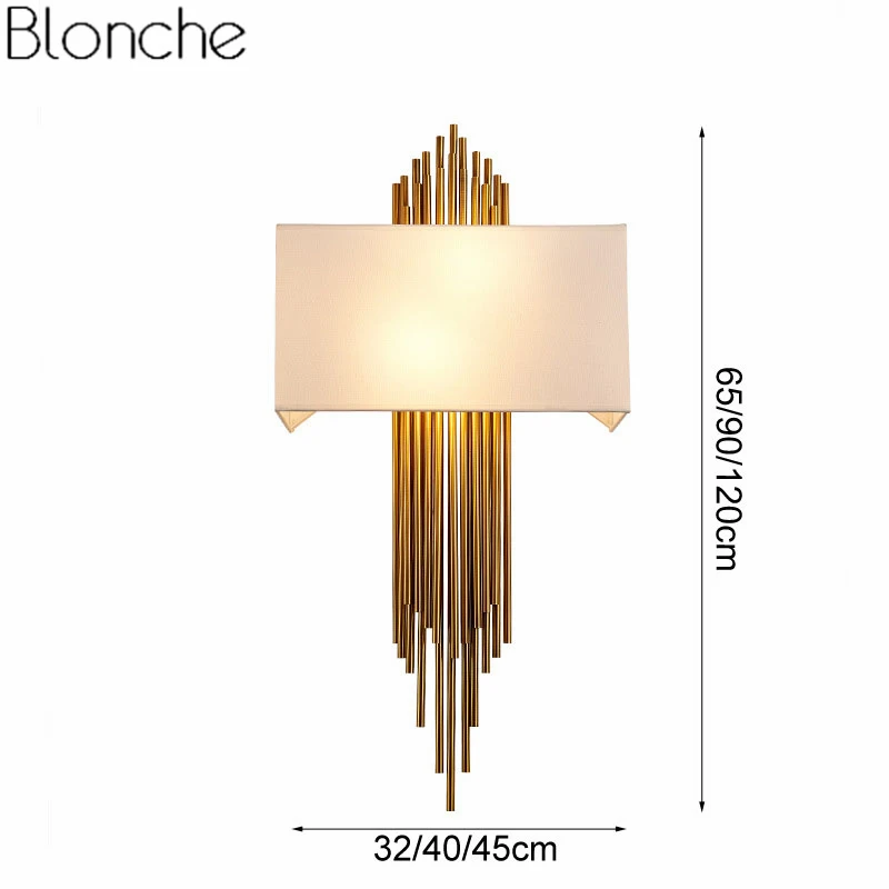 Скандинавский современный золотой настенный светильник, светодиодные бра, Роскошные Настенные светильники для гостиной, спальни, ванной, домашнего внутреннего освещения, Декор