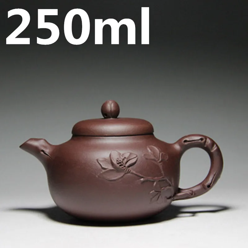 

Porcelain Teapots 250ml Chinese Purple Clay Mud Teapot Oriental Tea Pot Yixing Zisha Authentic Pottery China Tea Sets Kettle