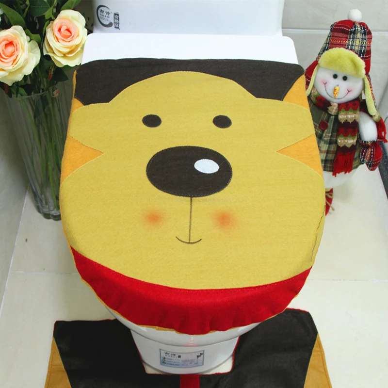 Cute Elk pattern Toilet Seat Cover Decorative Toilet Seat Cushion Warm