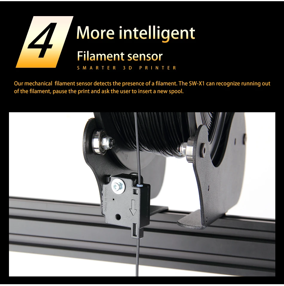 impressora 3d sidewinder x1 ultra-silencioso motorista duplo