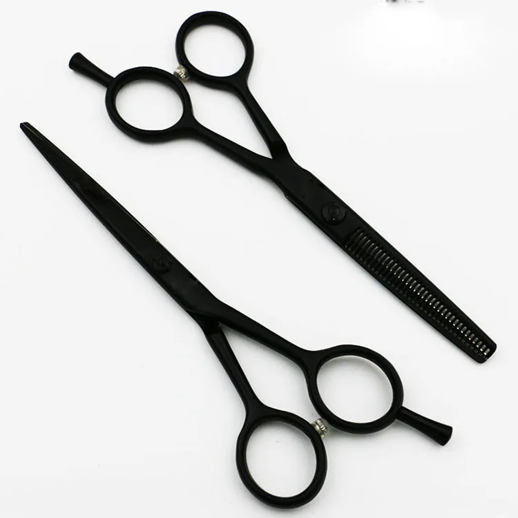 

5.5inch Hair Scissor One-Tailed cutting and thinng Scissors for Barber,Hair Shears hairdressing scissors right hand hair set