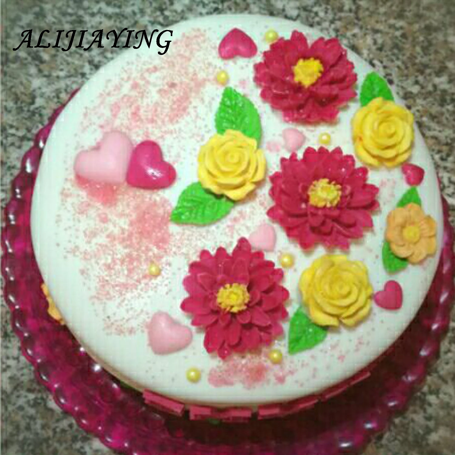 3D форма для мыла с хризантемами полимерная глина шоколадные конфеты силиконовая