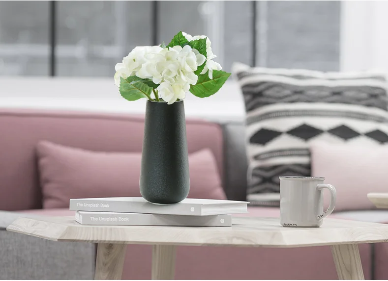 Простая белая керамическая ваза для цветов креативное домашнее настольное украшение Классический офисный Декор поставки свадьба G