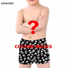 Купальный костюм INSTANTARTS для мальчиков с вашим собственным логотипом/изображением/фотографическим принтом; детские плавки; пляжная одежда для купания; шорты для мальчиков