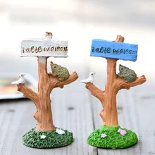 Птица указатель животного миниатюрный сказочный сад дома украшения мини Craft Micro озеленение, Декор DIY Интимные аксессуары