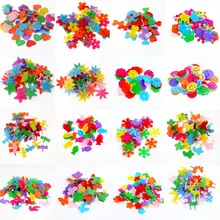 Lot de 100 autocollants en feutre, couleurs mélangées aléatoires, tampons en feutre multi-formes, pour scrapbooking, DIY bricolage