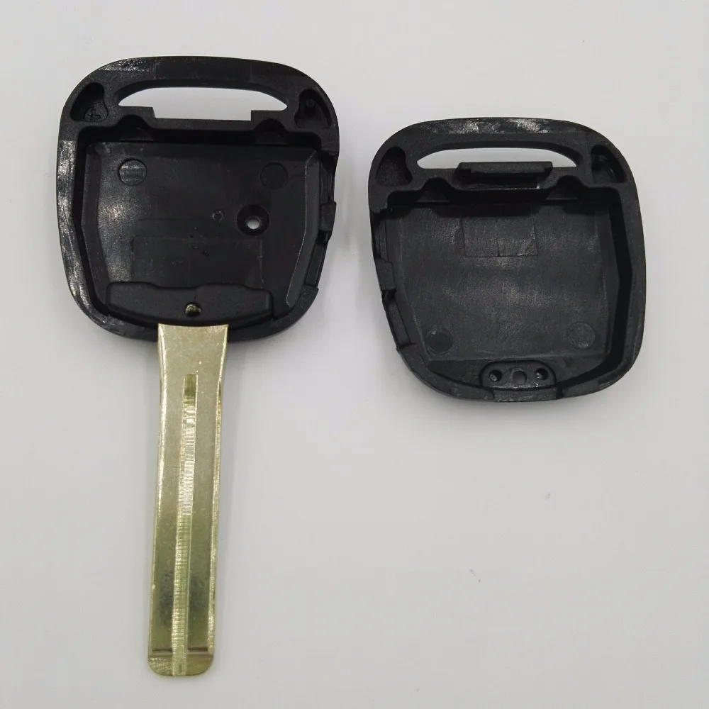 Замена 2 кнопки отверстия на боковой крышке чехол дистанционного управления брелок ключ автомобиля пустой Toy48 короткое лезвие для Toyota оболочки ключа