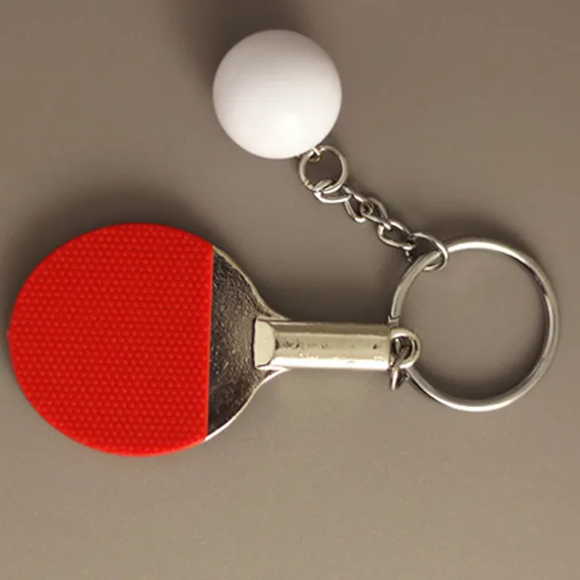 Ping pong Table Tennis Model Keychain Couple Pendant Key Chain Gift for