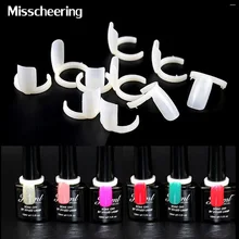 100pcs/set Natural White Nail Art Ring Display UV Gel Polish Color Pops Chart Nail Tips DIY Practice Template Nail Tools