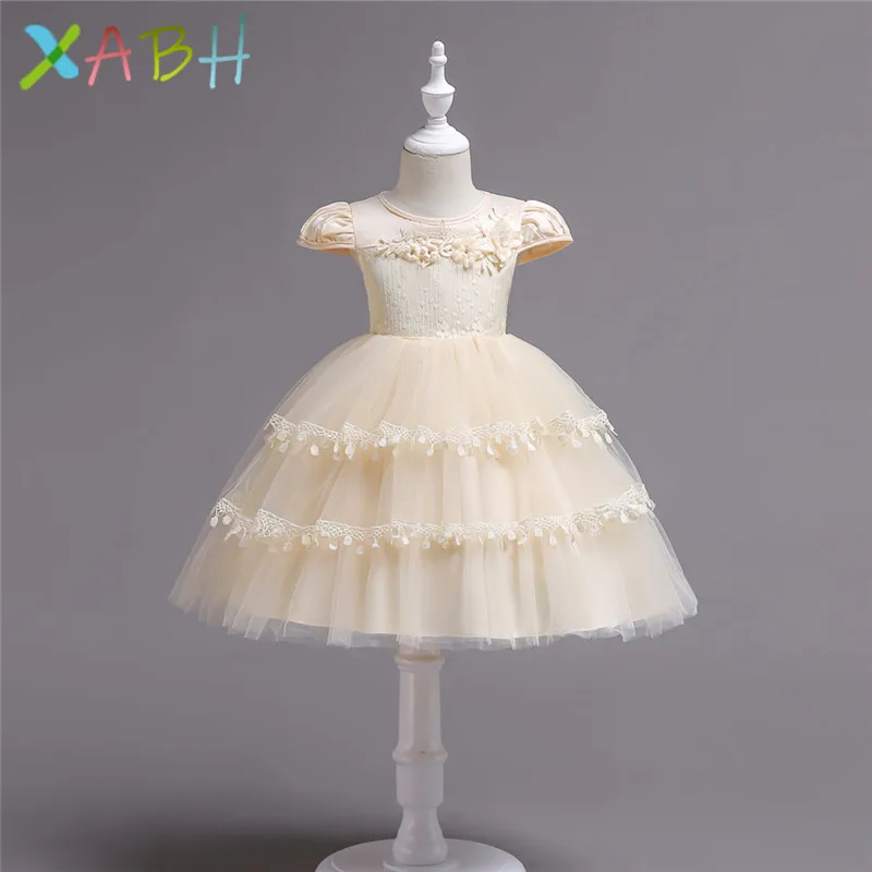

EAZII Baby Girls Summer Lace Dresses Infant Girls Birthday Party Dresses Children Sleeveless Lace Princess Dress for Girls