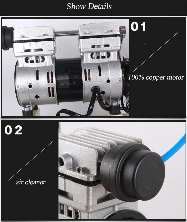 Мини воздушный компрессор, Медный двигатель, портативный воздушный компрессор, небольшой компрессор для покраски, безмасляный поршневой компрессор, насос