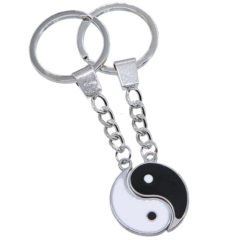 Изысканный китайский брелок для пар yin yang креативный автомобиля мужской и