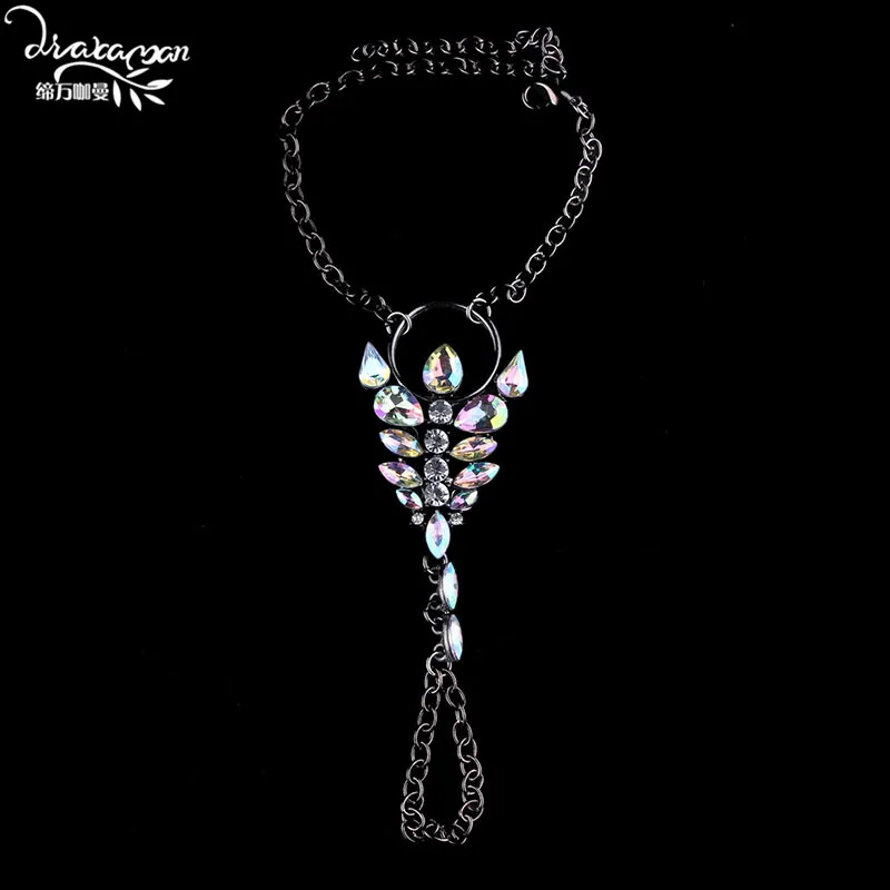 Бренд Dvacaman,, женское ожерелье с подвеской из кристаллов, сексуальные украшения для тела, для свадьбы, вечеринки, массивное ожерелье, колье, воротник, Bijoux K24