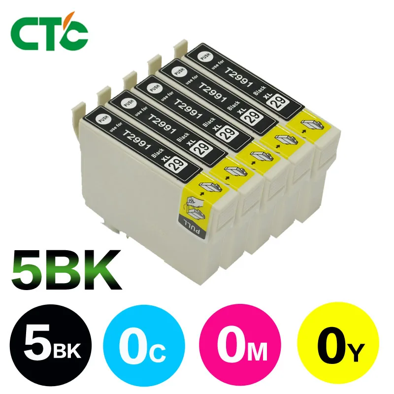 5black 29XL Ink Cartridges Compatible for epson XP 235 245 330 XP247 332 335 XP 342 XP 345 XP
