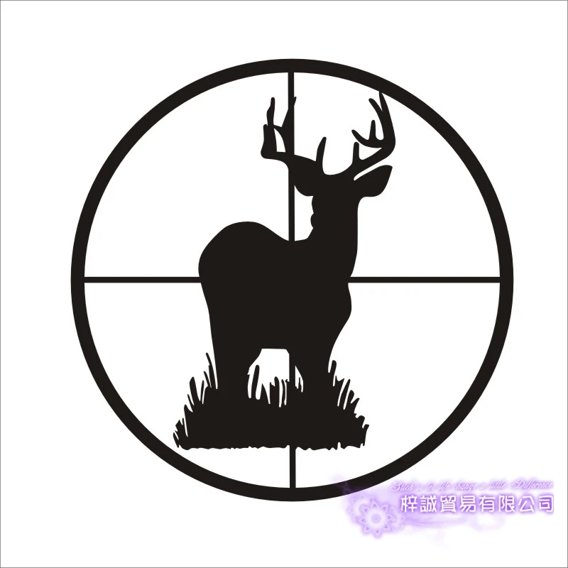 

DCTAL Hunt Sticker Car Hunting Shoot Buck Deer Decal Hunter Shop Posters Vinyl Wall Decals Decor Chase Mural Sticker