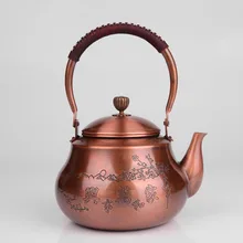 1.5Л ручной работы медный чайник стеклянный самовар керамический эмалированный из глины эмалированный чайник металлические блюда Пуэр зеленый чай подарок японский