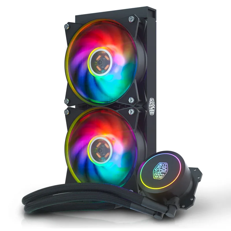 Cooler Master MLW-D24M-A16PA-C1 B240 ARGB cpu кулер для воды двойной 120 мм адресуемый RGB вентилятор cpu жидкостное охлаждение для Intel/AMD