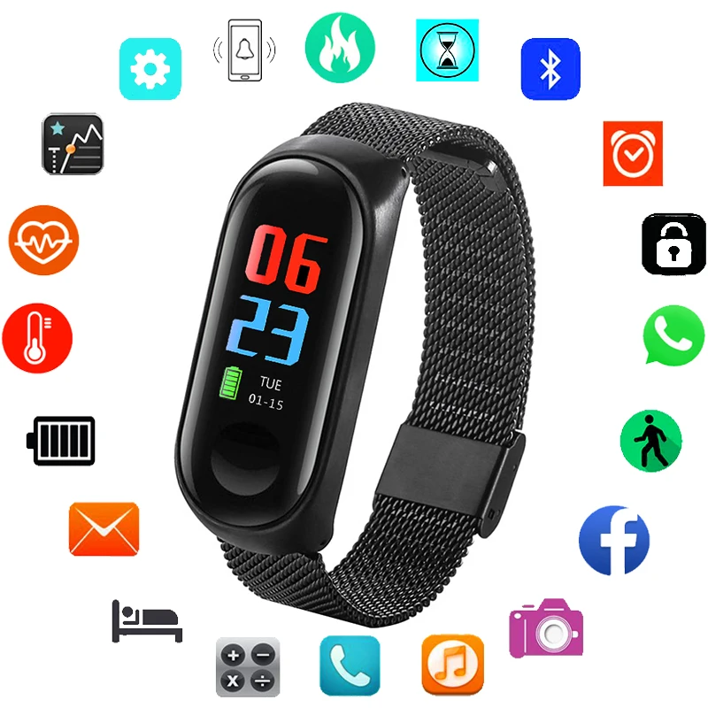 

Luxury Smart Watch Women Watches Ladies Sport Bracelet Stainless Steel Wristwatch Female Wrist Watch For Women Clock Waterproof