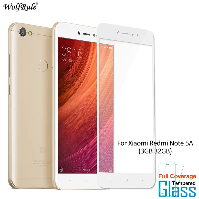 

2Pcs Glass For Xiaomi Redmi Note 5A Prime 5 6 Pro Redmi 6A 5A 5 Plus 4X S2 Screen Protector Tempered Glass Full Cover Phone Film
