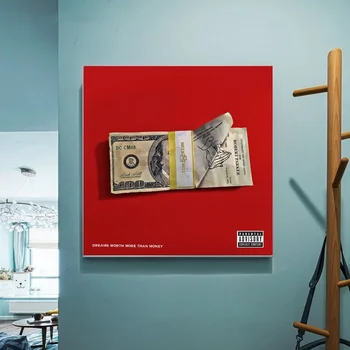 

Meek Mill poster Dreams Worth More Than Money music album Canvas Wall Pictures for Living Room No Frame