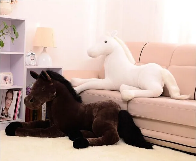 

large 120cm simulation horse plush toy prone horse doll , Christmas gift w2198