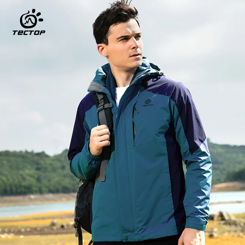 New Tectop Outdoor Winter 3 in 1 Men Hiking Jackets Male Waterproof Thermal Two-piece Coats For Travelling Skiing Hiking S-XXXL New Tectop Outdoor Winter 3 in 1 Men Hiking Jackets Male Waterproof Thermal Two-piece Coats For Travelling Skiing Hiking S-XXXL