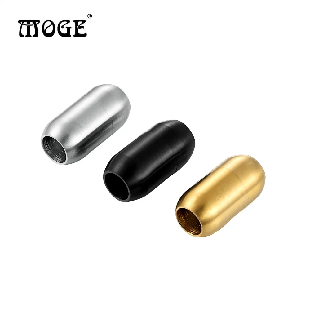 

MOGE 316L Stainless Steel Buckle Magnet Hook Jewelry Findings For Leather Bracelet Magnetic Clasp DIY Jewelry