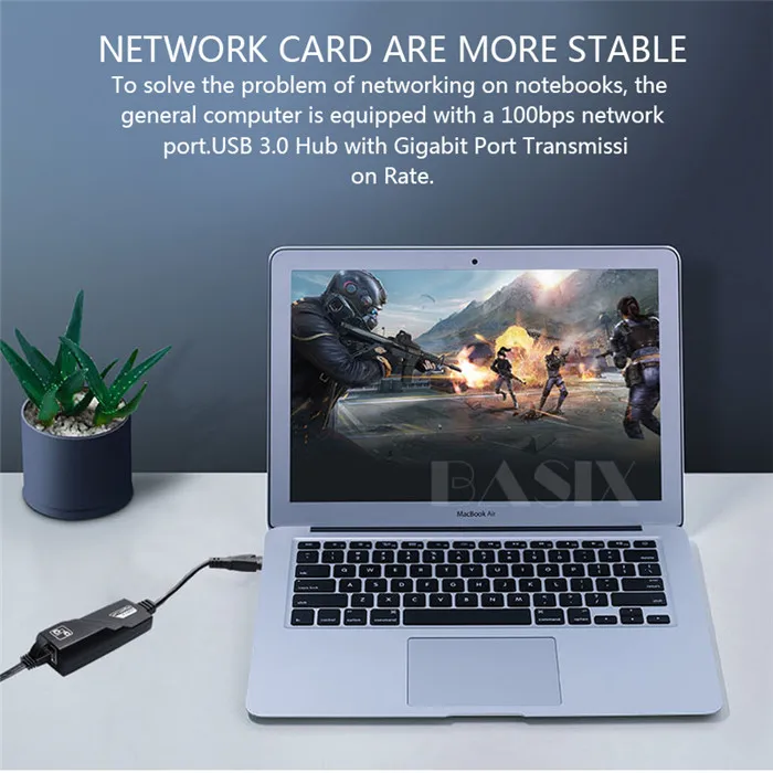 Basix USB C Ethernet usb-c концентратор для RJ45 Gigabit Ethernet LAN сетевой адаптер type C концентратор для RJ45 LAN сетевая карта для Macbook Pro