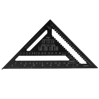 

12Inch Metric Triangle Ruler Angle Protractor Speed Square Woodwork Protractor Gauge High Precision Measuring Tool