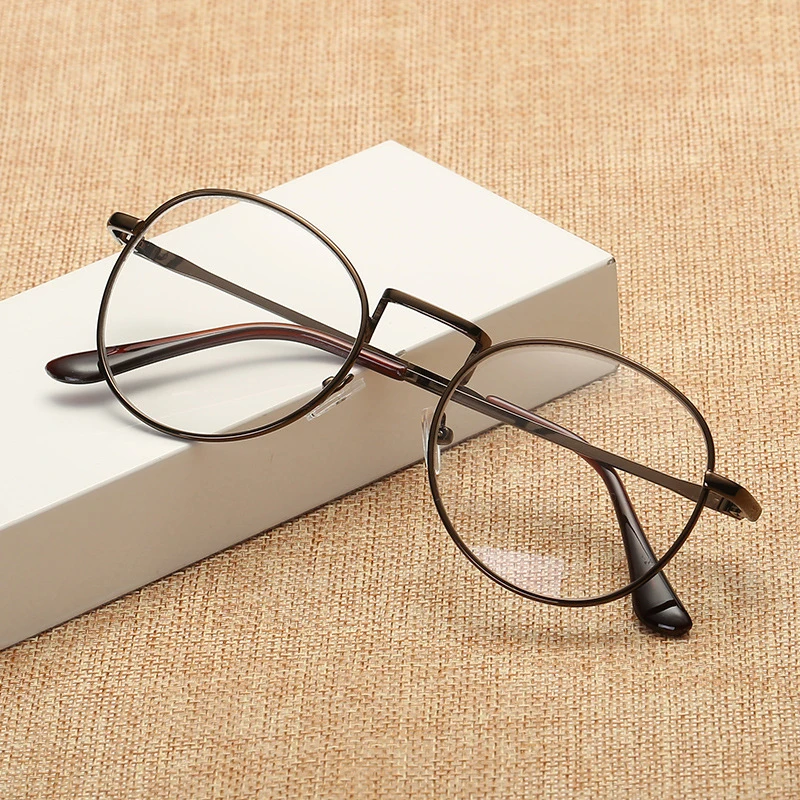 Elbru очки для близорукости, мужские очки в металлической оправе, очки для близорукости, женские близорукие очки-1 1,5 2 2,5 3 3,5 4