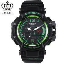 Popular SMAEL Sport Watches Men LED Digital Watch Military S Shock Date Clock Men Top Brand Luxury Wrist Watch relogio WS1509