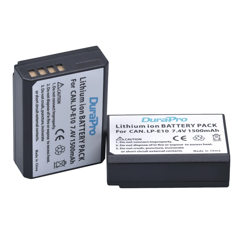 2 шт 7,4 V 1500 MAH LP-E10 E10 LP E10 Перезаряжаемые литий-ионный Батарея для CANON LP-E10 EOS 1100D 1200D поцелуй X50 X70 Rebel T3 T5 Камера