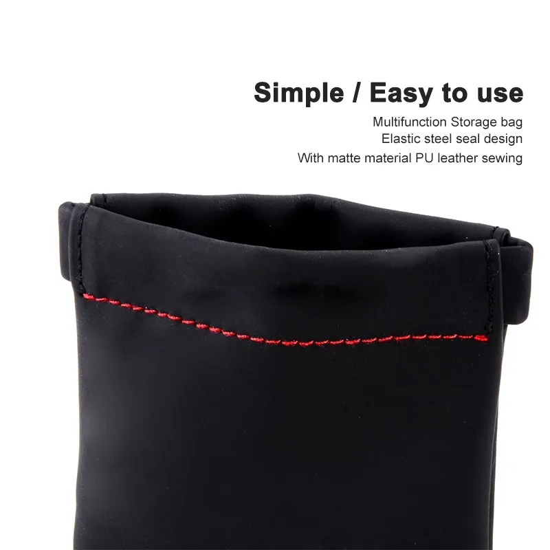 

Earphone Accessories Senfer Case Bag PU Leather Earphone Case Portable Bag For Headphone Accessories