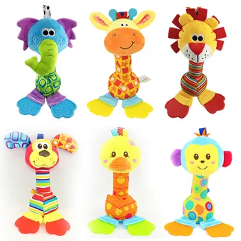 

Rattles Kids Toys Chidren's Baby Toys Stuffed Animal Plush Toys Baby Teether Hanging Strollers bb Sound Hand Bar Toys gift